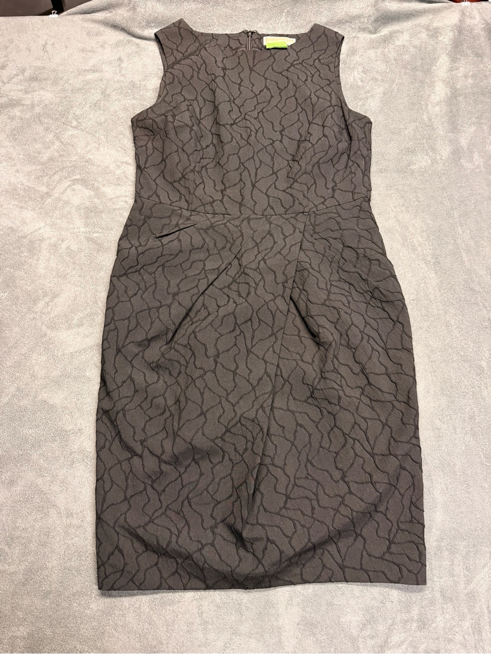 Michael Kors Black Textured Cocktail Dress